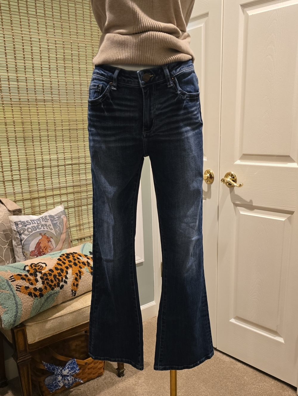 BKE Dark Blue Wide-Leg Jeans